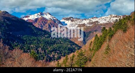 Aspe Valley, Nationalpark Pyrénées, Parc National des Pyrénées, Pyrénées-Atlantiques, Pyrenäen, Nouvelle-Aquitaine, Frankreich, Europa Stockfoto