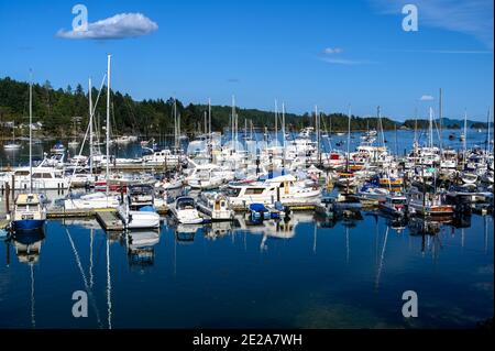 Ganges, Salt Spring Island, BC Kanada Stockfoto