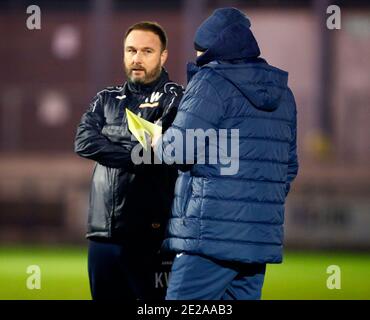 DARTFORD, Großbritannien, JANUAR 12: Kevin Watson Manager von Billericay Town während der National League South zwischen Dartford FC und Billericay Town at Stockfoto