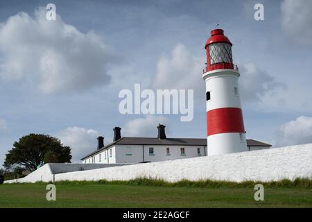 Souter Lighthouse, ein National Trust-Grundstück in South Shields, Großbritannien Stockfoto