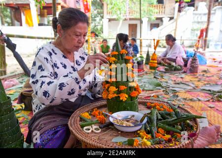 LUANG PRABANG/LAOS Stockfoto