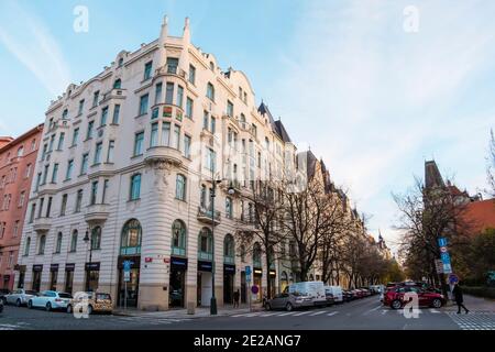 Parizska, Josefov, Prag, Tschechische Republik Stockfoto