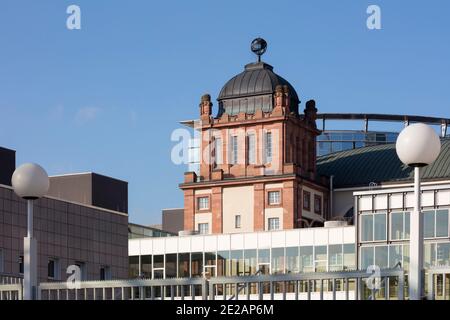 Turm Auf Der Messehalle, Frankfurt Am Main, Hessen, Deutschland, Europa Stockfoto