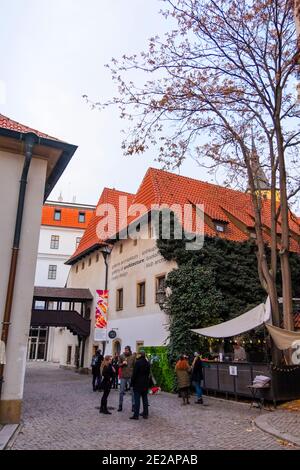 Galerie Jaroslava Fragnera, Betlemska namesti, Altstadt, Prag, Tschechische Republik Stockfoto