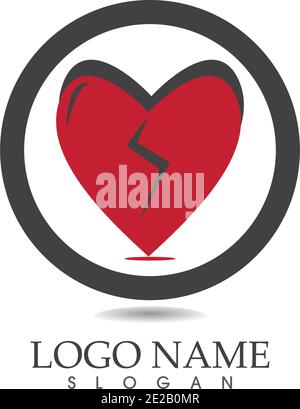 Love Icon Logo Vektor Stock Vektor