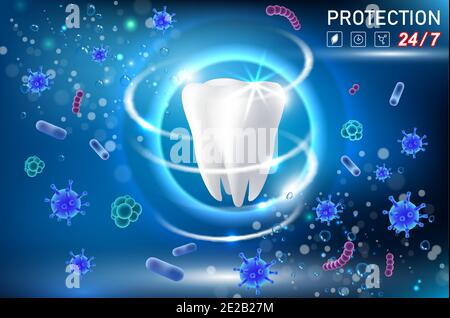 Verzahnungsschutz Vektor realistische Abbildung Stock Vektor