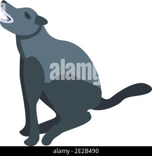 Symbol für Fauna Wolf. Isometrische der Fauna Wolf Vektor-Symbol für Web-Design isoliert auf weißem Hintergrund Stock Vektor