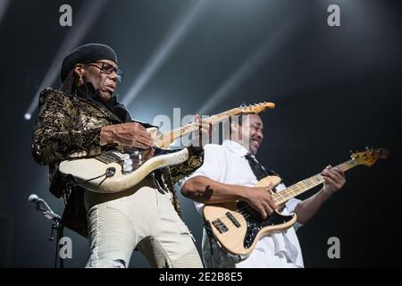 Nile Rodgers live bei der Liverpool Music Week, Liverpool, England, Großbritannien. Stockfoto