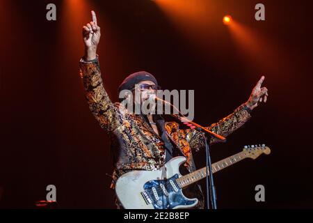 Nile Rodgers live bei der Liverpool Music Week, Liverpool, England, Großbritannien. Stockfoto