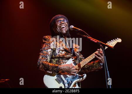 Nile Rodgers live bei der Liverpool Music Week, Liverpool, England, Großbritannien. Stockfoto