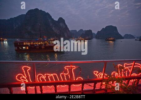 HA LONG BAY, VIETNAM Stockfoto