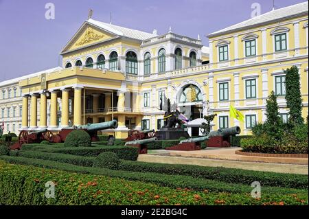 Altes Artilleriemuseum bangkok Stockfoto