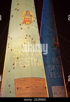 Bella skyway Festival in Torun. Polen Stockfoto