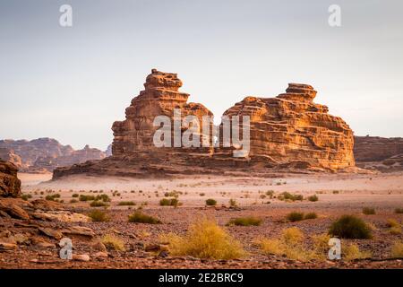 Al Ula, Saudi-Arabien. 13. Jan, 2021. Landschaft, paysage während der 10. Etappe der Dakar 2021 zwischen Neom und Al-Ula, in Saudi-Arabien am 13. Januar 2021 - Foto Antonin Vincent/DPPI/LM Credit: Gruppo Editoriale LiveMedia/Alamy Live News Stockfoto