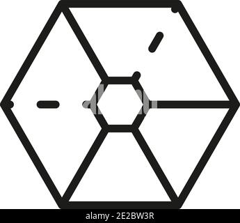 Symbol für Hierarchieabteilung. Vektorsymbol für die Gliederungshierarchie für Webdesign auf weißem Hintergrund isoliert Stock Vektor