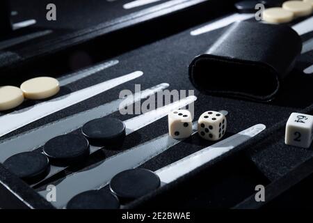 Backgammon Stockfoto