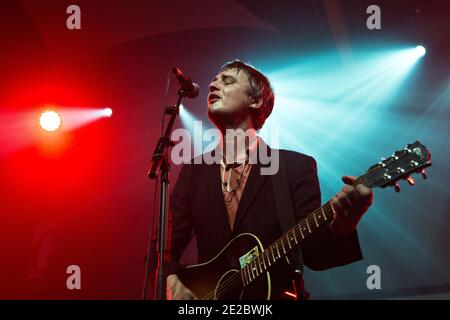 Pete Doherty von den Libertines & Babyshambles, die in Liverpool, England, auftreten. Stockfoto