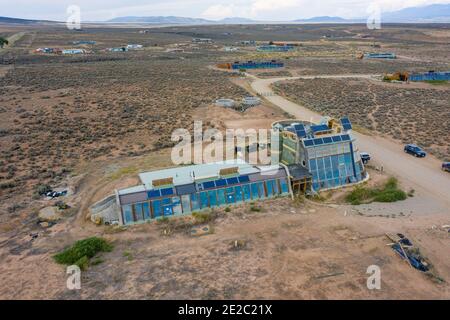 Earthship, Taos, NM, USA Stockfoto