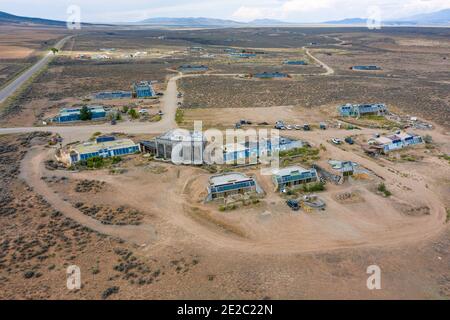 Earthship, Taos, NM, USA Stockfoto