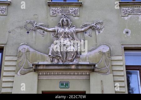 Architektur von Ciril Metod Koch in Ljubljana Stockfoto