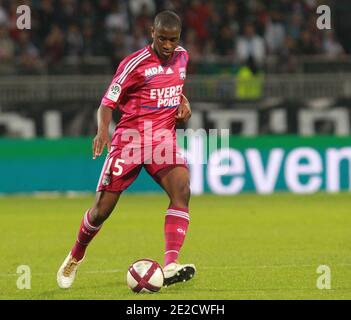 Lyons Gueida Fofana während des französischen Fußballspiels L1 Lyon gegen Nancy am 15. Oktober 2011 im Gerland-Stadion in Lyon. Lyon Won3-1. Foto von Vincent Dargent/ABACAPRESS.COM Stockfoto