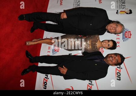 edward James Olmos Eva Longoria und George Lopez nehmen am 15. oktober 2011 an der "Padres Contra El Cancer" Gala in Las Vegas Teil. Foto von AJM/ABACAPRESS.COM Stockfoto