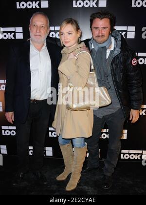 Julie Judd, Francois Berleand und Alexandre Brasseur bei der "Look" Boutique Opening Party in Paris, Frankreich am 17. Oktober 2011. Foto von Alban Wyters/ABACAPRESS.COM Stockfoto