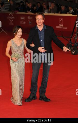 Michelle Yeoh und David Thewlis besuchen am 27. Oktober 2011 in Rom, Italien, die Filmvorführung "die Dame" des Filmfestivals in Rom. Foto von Aurore Marechal/ABACAPRESS.COM Stockfoto