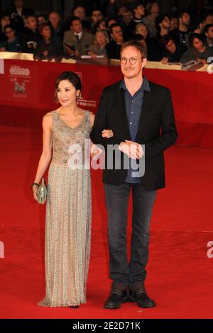 Michelle Yeoh und David Thewlis besuchen am 27. Oktober 2011 in Rom, Italien, die Filmvorführung "die Dame" des Filmfestivals in Rom. Foto von Aurore Marechal/ABACAPRESS.COM Stockfoto