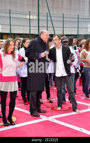 Remy Pflimlin während des Fußballspiels Radio France gegen France Television im Rahmen der 25. Telethon, die am 3. Dezember 2011 im Emile Antoine Stadium in Paris, Frankreich, stattfand. Foto von Thierry Plessis/ABACAPRESS.COM Stockfoto