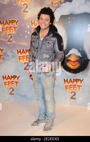 KeV Adams bei der Premiere von "Happy Feet 2", die am 4. Dezember 2011 im Cinema Gaumont Opera in Paris, Frankreich, stattfand. Foto von Alban Wyters/ABACAPRESS.COM Stockfoto