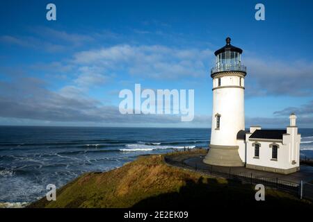 WA19113-00...WASHINGTON - North Head Leuchtturm im Cape Disappointment State Park. Stockfoto