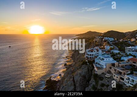 Cabo San Lucas Küste Sonnenuntergang Stockfoto