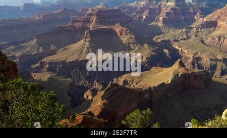Nachmittagsaufnahme vom powell Point des Grand Canyon National Park in arizona, usa Stockfoto