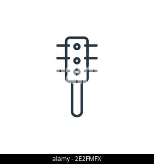 Vektorsymbol für schräge Kammkontur. Dünne Linie schwarz geneigte Kamm Symbol, flache Vektor einfache Element Illustration von editierbaren Beauty-Konzept isoliert o Stock Vektor