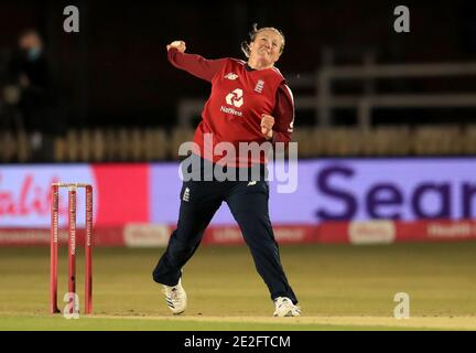 Aktenfoto vom 28-09-2020 von Englands Anya Shrubsole. Stockfoto