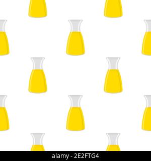 Illustration zum Thema große farbige Limonade in Glas Krug für natürliche Getränke. Limonade Muster bestehend aus Sammlung Küchenzubehör, Glaskrug zu o Stock Vektor