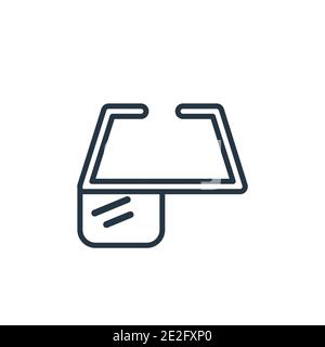 Symbol für den Vektor der AR-Monocle-Kontur. Dünne Linie schwarz ar Monocle Symbol, flache Vektor einfache Element Illustration aus bearbeitbaren künstlichen Intelegenz und fut Stock Vektor