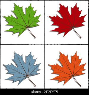 Vier Jahreszeiten Stock Vektor