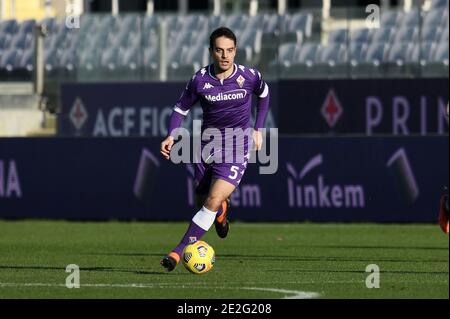 Florenz, Italien. Januar 2021. Giacomo Bonaventura von ACF Fiorentina während ACF Fiorentina gegen FC Internazionale, Italienischer Fußball Coppa Italia Spiel in Florenz, Italien, Januar 13 2021 Kredit: Unabhängige Fotoagentur/Alamy Live Nachrichten Stockfoto