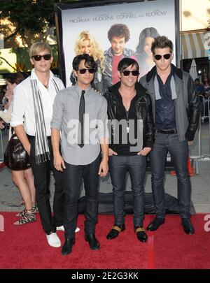 Andrew Lee, Jason Rosen, Michael Bruno und Alexander Noyes bei der Premiere von 'Bandslam' im Mann Village Theater Westwood, ca. 06.08.09 Stockfoto