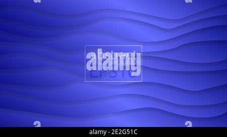 EPS10 abstrakter monochromer Vektorhintergrund. Grafischer Effekt basierend auf geschwungenen Linien und Schatten. Ein einfach zu bedienendes Element. Perfekt für jeden. Stock Vektor