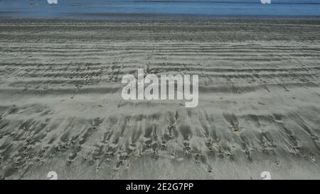 Der Strand von Lyall Bay, Wellington, NZ Stockfoto