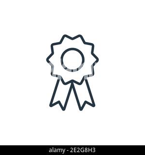 Symbol für den Umrissvektor der Erkennung. Dünne Linie schwarz Erkennungssymbol, flache Vektor einfache Element Illustration aus editierbarer künstlicher Intelligenz conce Stock Vektor