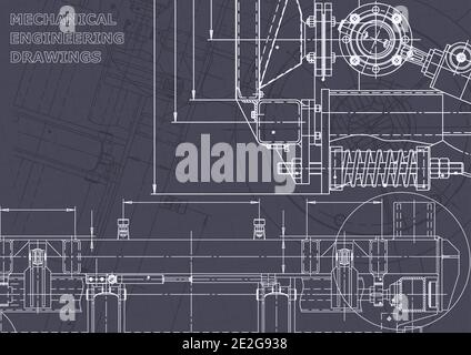 Computer Aided Design-Systeme. Technische Illustration Stock Vektor