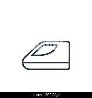 Hyperloop-Vektorsymbol. Dünne Linie schwarz hyperloop Symbol, flache Vektor einfache Element Illustration aus bearbeitbaren künstlichen Intelegenz und Futur Stock Vektor