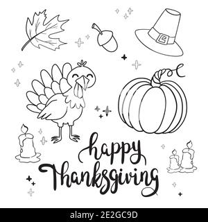 Happy Thanksgiving Grußkarte oder Hintergrund. vektor-Illustration. Stock Vektor