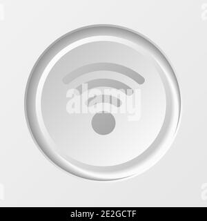 WiFi-Taste Stock Vektor