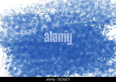 Abstraktes blaues Aquarell für Hintergrund, Wasserpinsel Striche Stockfoto