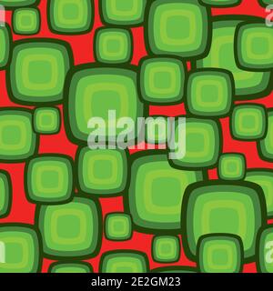 Quadratisches Rechteck Mit Ronden Stock Vektor